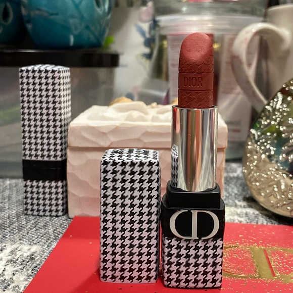 Dior Rouge Lipstick #722 CLASSIC MATTE-HOUNDSTOOTH MOTIF - Picture 1 of 8
